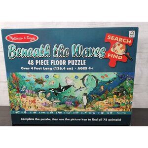 NEW MELISSA AND DOUG BENEATH THE WAVES SEARCH AND FIND 48 PCS OVER 4 FEET LONG!